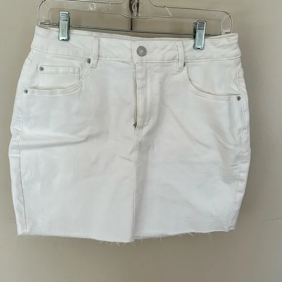 Garage Skirts Ladies White Denim Mini Skirt Poshmark